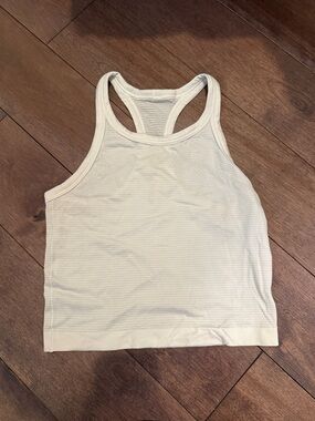 lululemon athletica Cream Racerback Tank Top